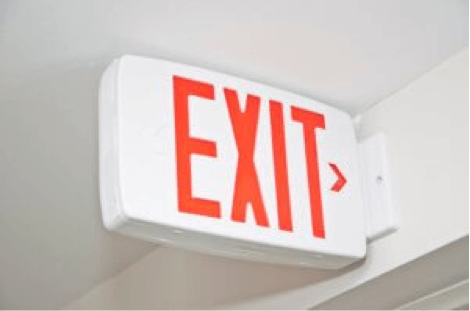 exit sign